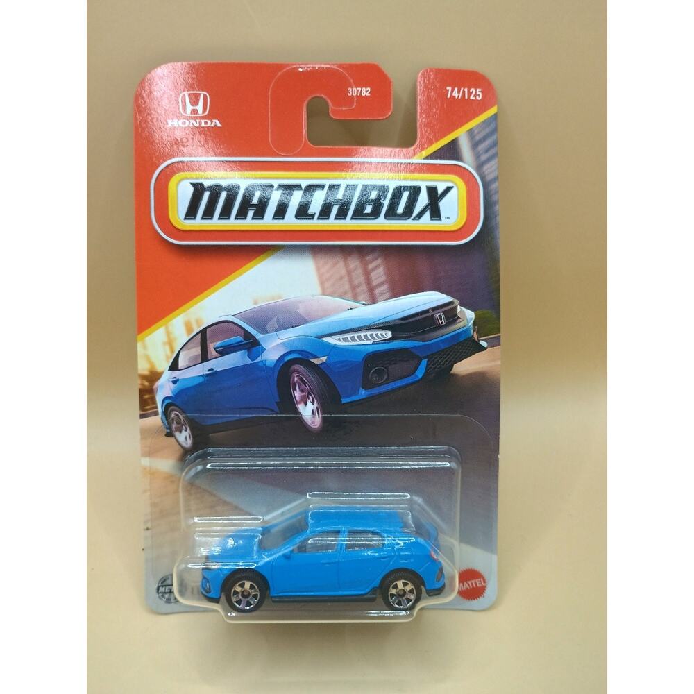Matchbox 2017 Honda Civic Hatchback 74/125 Blue